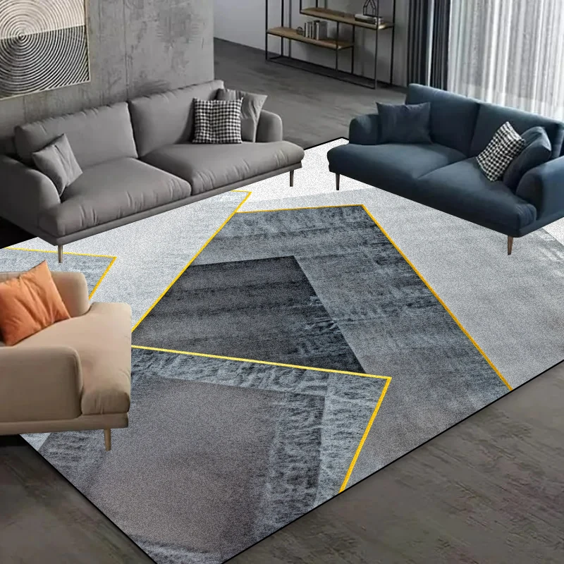 

Геометрический ковёр для спальни