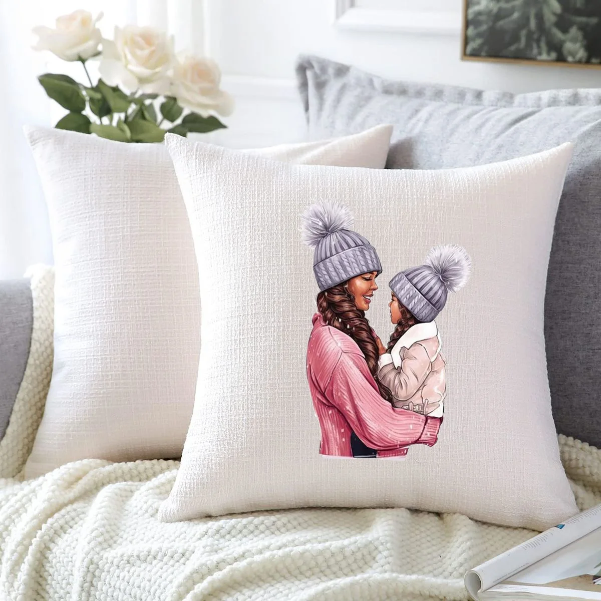 Горячие девушки мама ребенок королева железные нашивки для DIY теплопередача