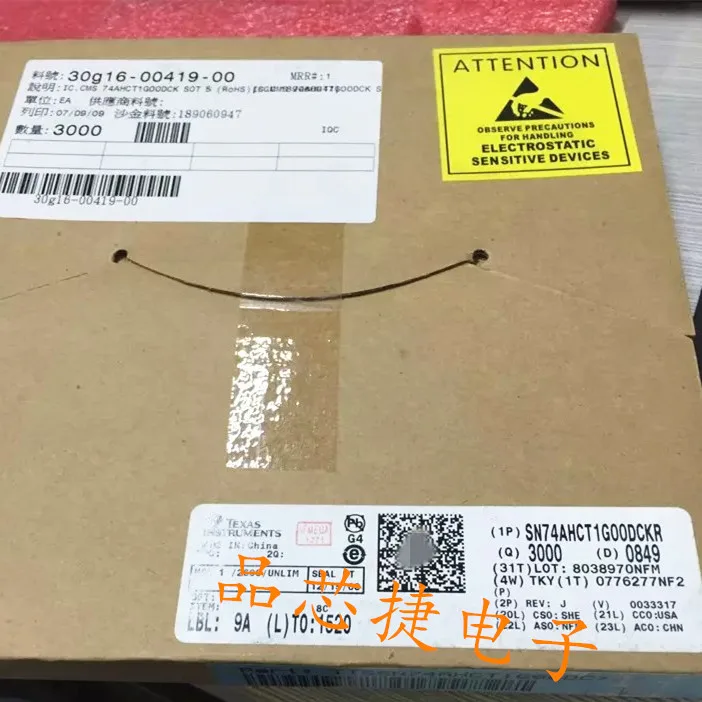 

10 шт. Оригинальный Новый SN74AHCT1G00DCKR Шелковый экран BA3 BAS BA * SOT353 логическая микросхема