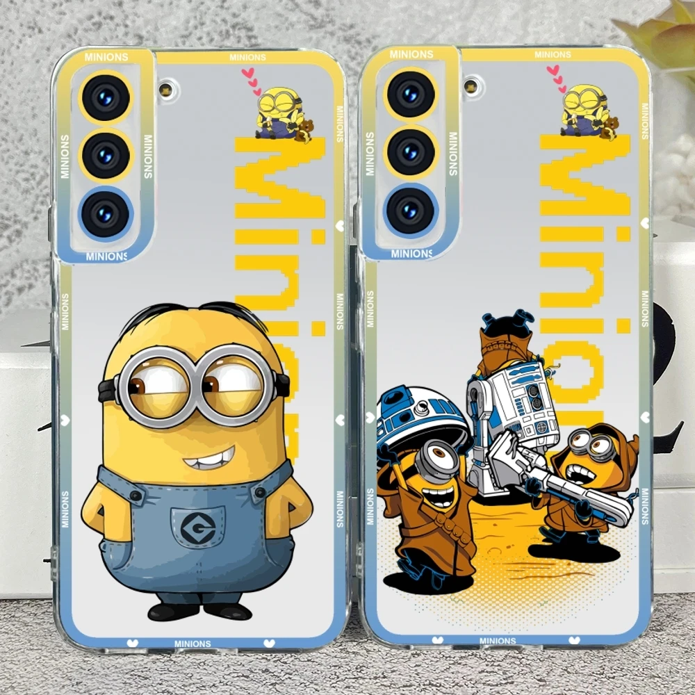 Прозрачный чехол для телефона MinionsES Samsung S23 S20 S21 S22 A11 A13 A22 A31 A32 A51 A52 Plus Ultra Angel Eyes Soft