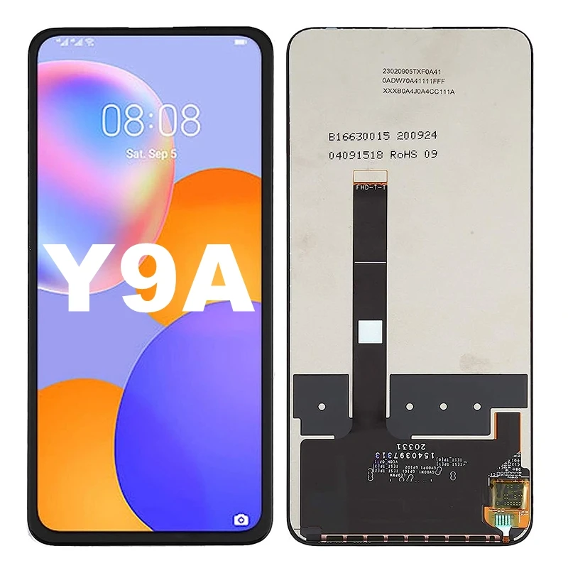 ЖК-дисплей 6,63 дюйма для Huawei Y9A, сенсорный экран с цифровым преобразователем в сборе для Honor X10, 5G FRL-L22 FRL-22, ЖК-дисплей