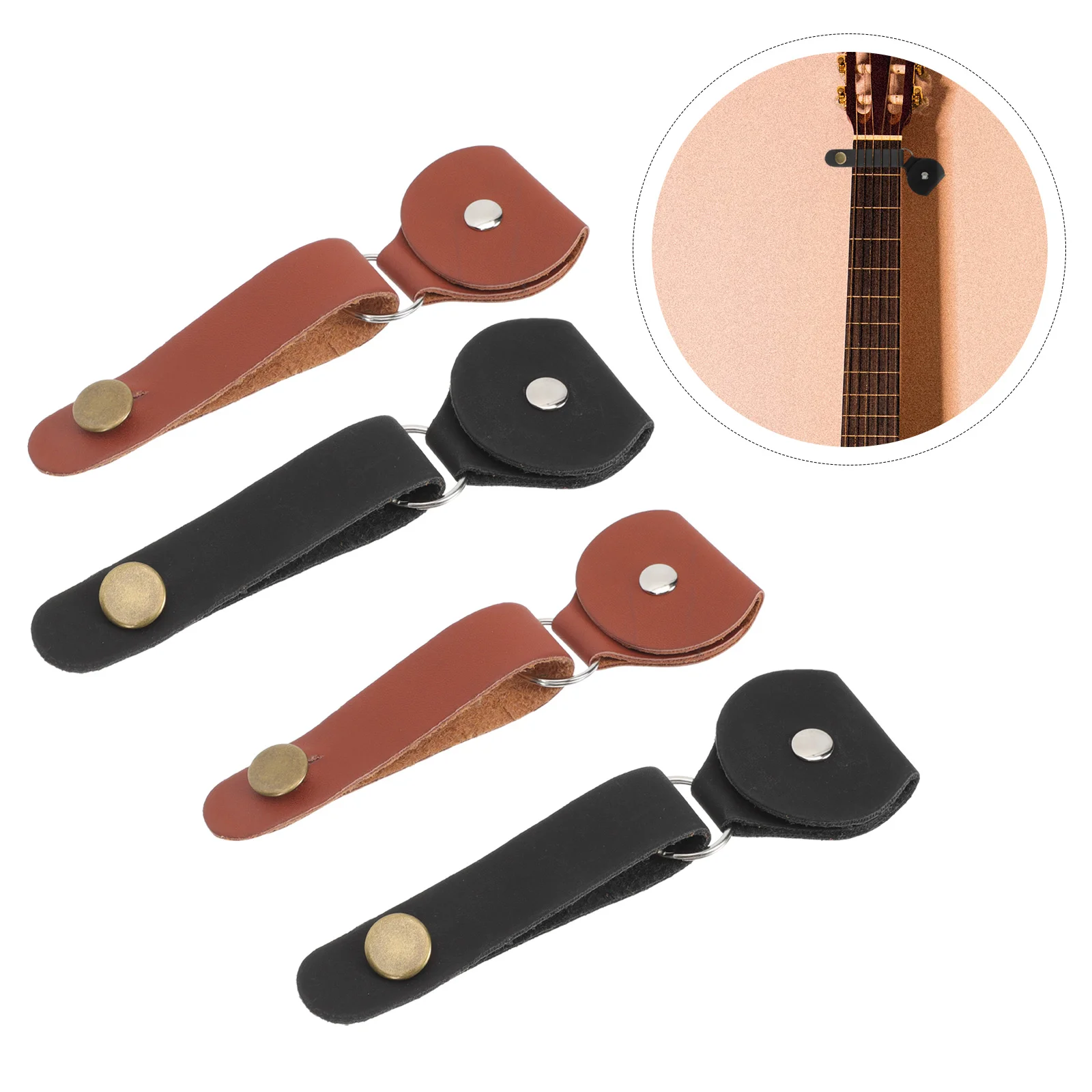 

4pcs Guitar Neck Strap Guitar Headstock Strap Guitar Accessory Durable Guitar Neck Strap for Peplacement Electronic Guitar Bass