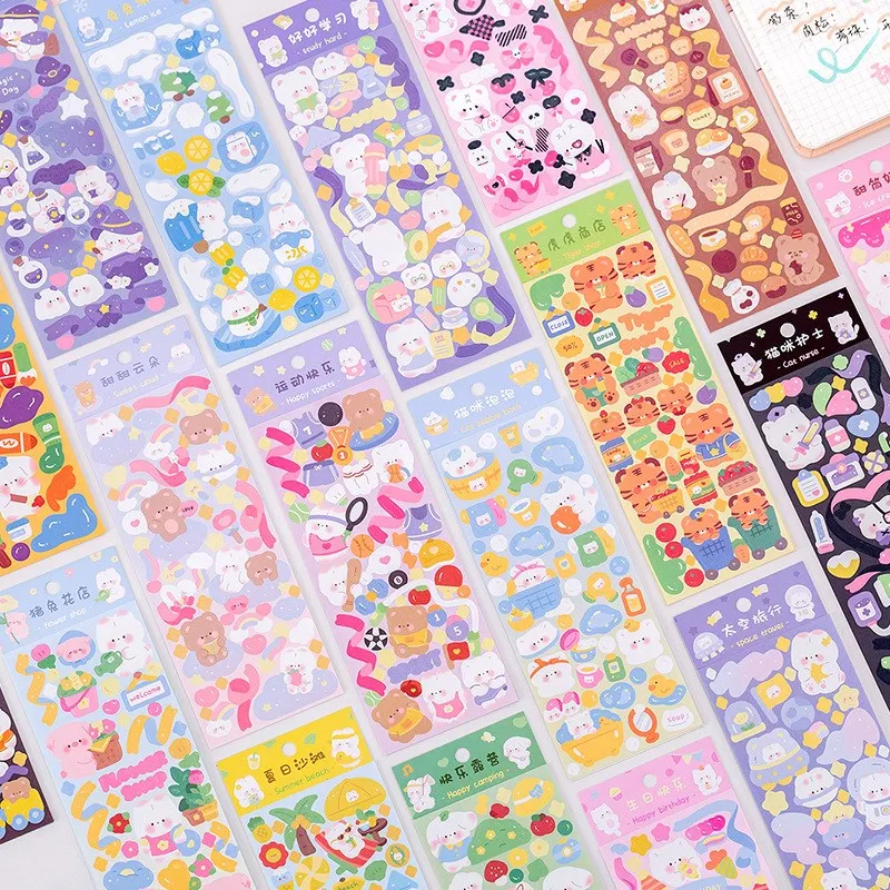 

Милые наклейки 2 шт., необычный полный набор, Декор, скрапбукинг, милые наклейки s серии Idol Kpop, почтовые открытки