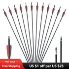 Карбоновая стрела 31,5 дюйма Toparchery 500 для блочногорекурсивного лукастрелы для стрельбы из лука Охотничьи аксессуары (61224 шт.)