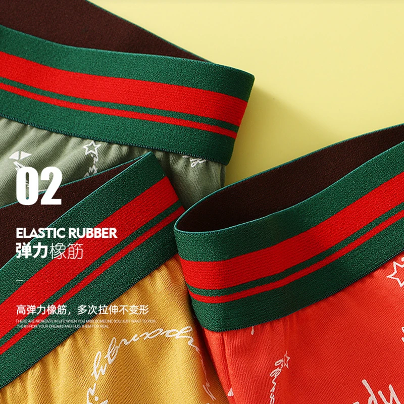 3Pcs Boxer Shorts Men's Underwear Sexy Panties Cotton Boxers Man Underpants Male Shorts Homme U Convex Lingerie Free Shipping