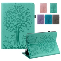 tablet cover for realme pad case coque embossed tree wallet stand tablet for funda realme pad 10 4 2021 cover coque capa