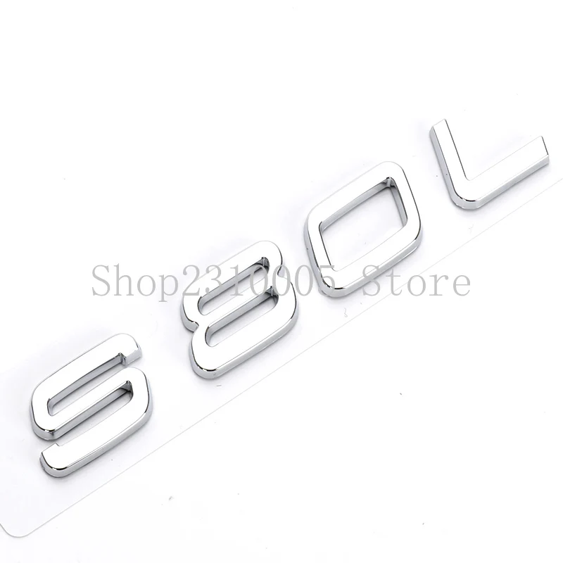 Car Trunk Letters Numbers Emblem S30 S40 S50 S60 S70 S80 S90 ABS Nameplate Logo Sticker for VOLVO Matte Glossy Black Chrome | Автомобили и