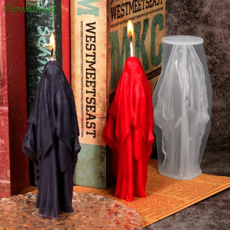 

Wizard DIY Scented Candle Molds for Candle Making Supplies Fragrance Plaster Gypsum Wizard Candle Silicone Epoxy Resin Molds
