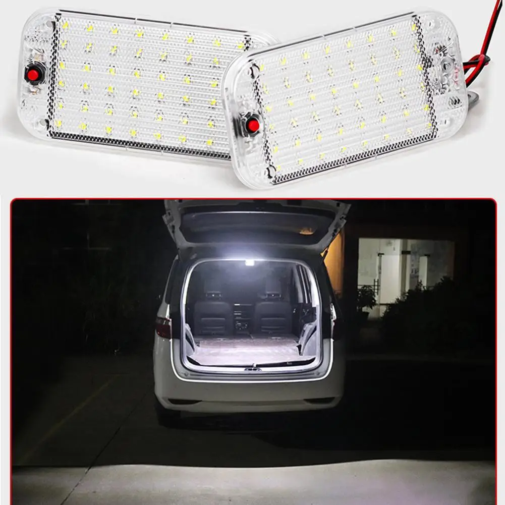 

1 Pair LED Interior Lighting Ultra-thin High-brightness Modified Reading Light Truck Tricycle Crystal Carriage Light With On/off