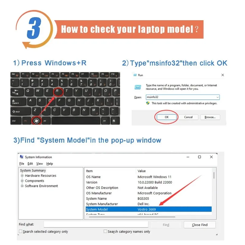 Фото Аккумулятор для ноутбука WDXOR WDX0R для Dell Inspiron 13 15 5000 7000 5570 7579 7378 5565 5567 5378 5379 Latitude 3340 3400 3500 3190 №4