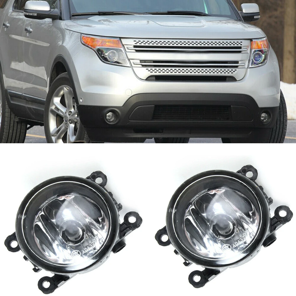 

2pc Fog Light Lamp Left Right Side O/S N/S Front Pair FOR Ford Fiesta mk7 13-19