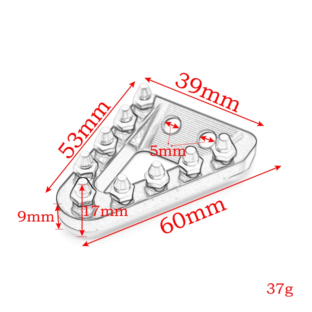 Наконечник педали тормоза для мотокросса ножной тормозной рычаг ступенчатая