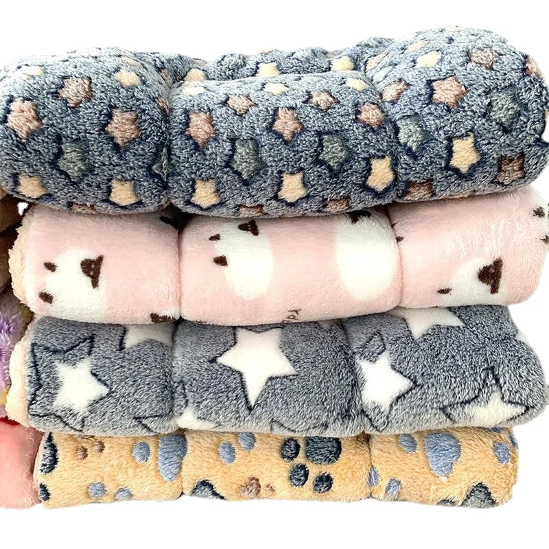 

Winter Warm Pet Dog Cat Bed Mat for Small Large Dogs,Flannel Thick Cartoon Big Dog Mat,Soft Fleece Pad Keep Warm Sleeping Cove