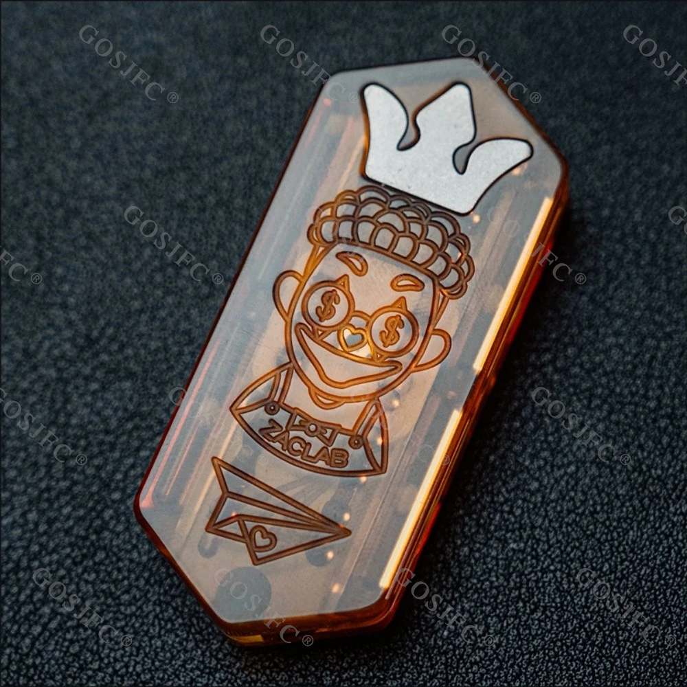 Фото ZacLab EDC Plane 2.0 Fidget Slider PEI Титановая игрушка для снятия стресса Игрушки для взрослых Игрушки для беспокойства Гаджеты для снятия тревоги №5
