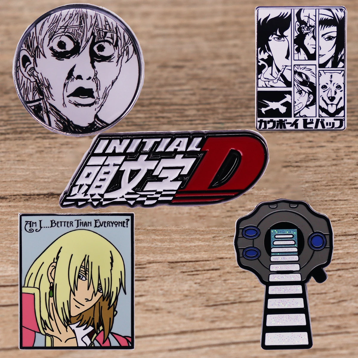 

Anime Cowboy Bebop Enamel Pins Manga Brooches for Women Men Lapel pin Cartoon Metal Badge Collar Jewelry Gifts