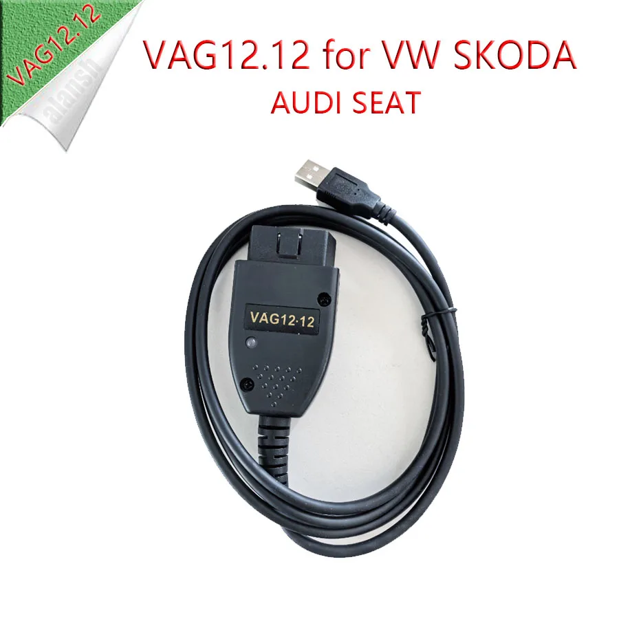 Фото Сканер Vag OBD2 Com 12.12 Hex CAN USB с интерфейсом USB для разблокировки скрытых функций для VW, AUDI, Skoda, Seat, Atmega162, Nitro №1