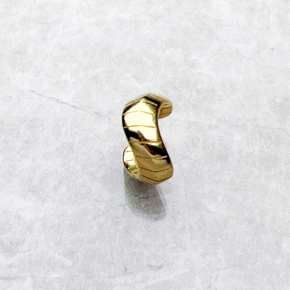 Одинарные золотые ушные манжеты в форме змеи европейский стиль Изящные