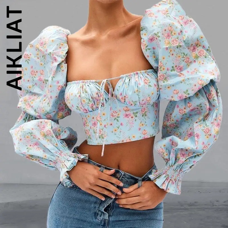 

Aikliat Women New Blouse Elegant Slim Lady Ladies Blouse Chic Tops Women Christmas Woman Top Loose Party Female Lady Tops