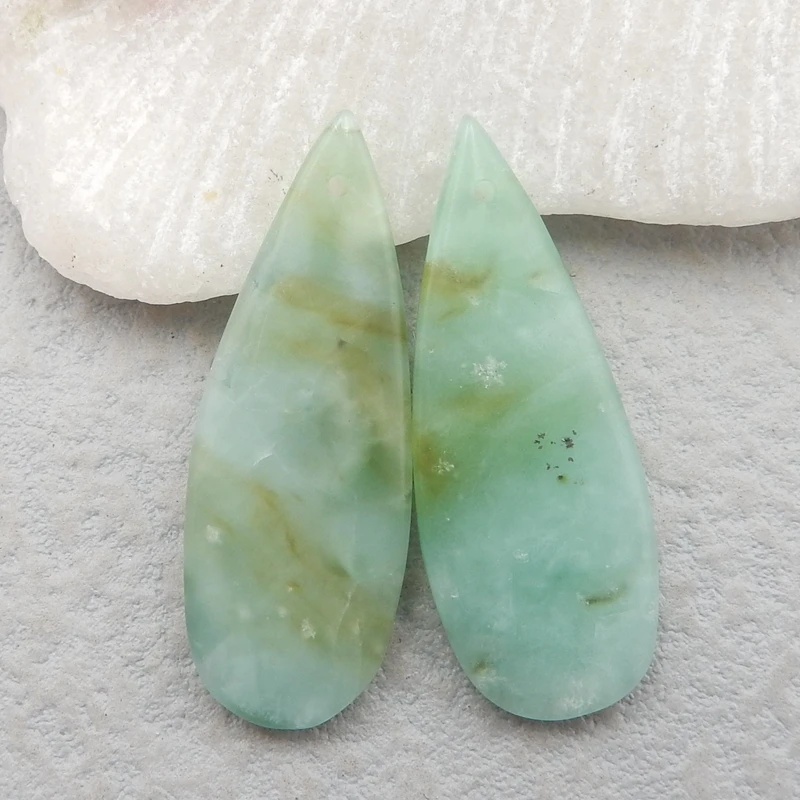 

Natural Onyx Jasper fashion woman Earrings bead 35x13x4mm6g