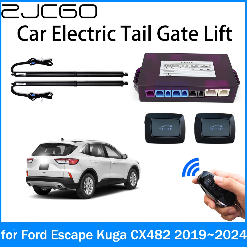 

ZJCGO Car Power Trunk Electric Suction Tailgate Intelligent Tail Gate Lift Strut for Ford Escape Kuga CX482 2019~2024