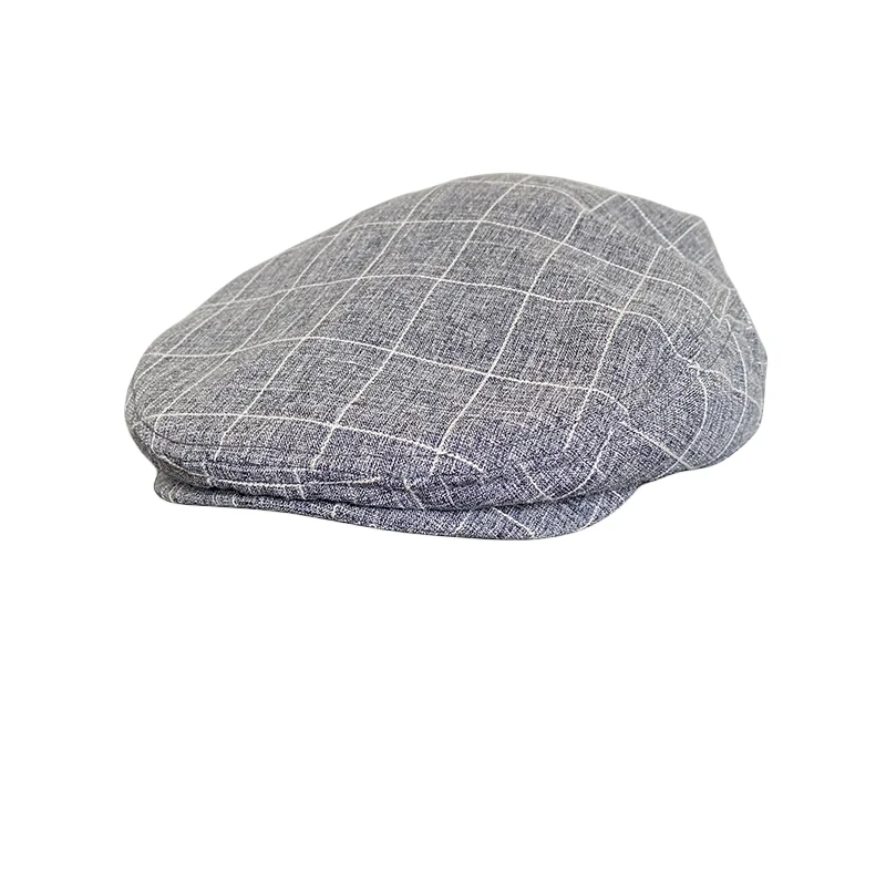 Серая хлопковая кепка для женщин и мужчин, берет из плюща, шапка водителя, весенне-летние дышащие плоские шапки, винтажный берет Гэтсби 42 | AliExpress