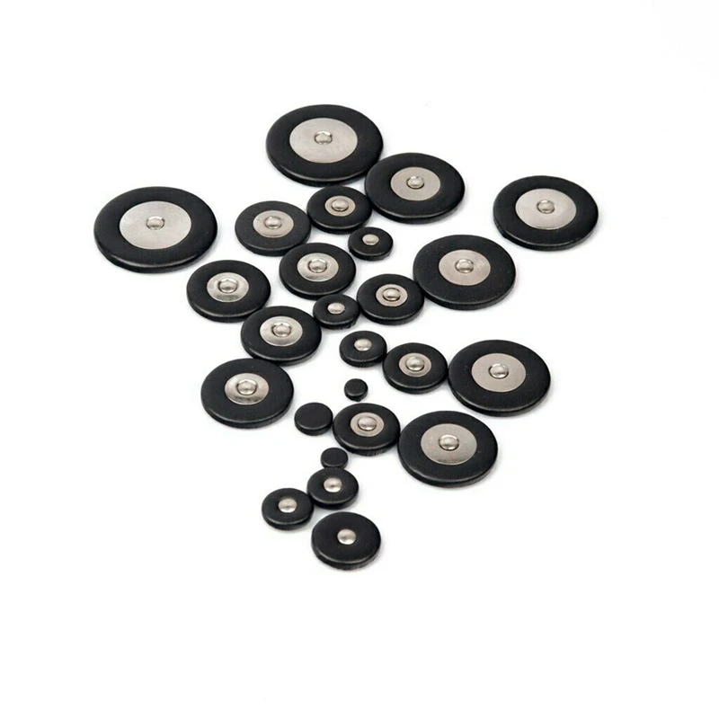 

50 Pieces Alto Sax Leather Pads Set Saxophone Woodwind Accessories Black