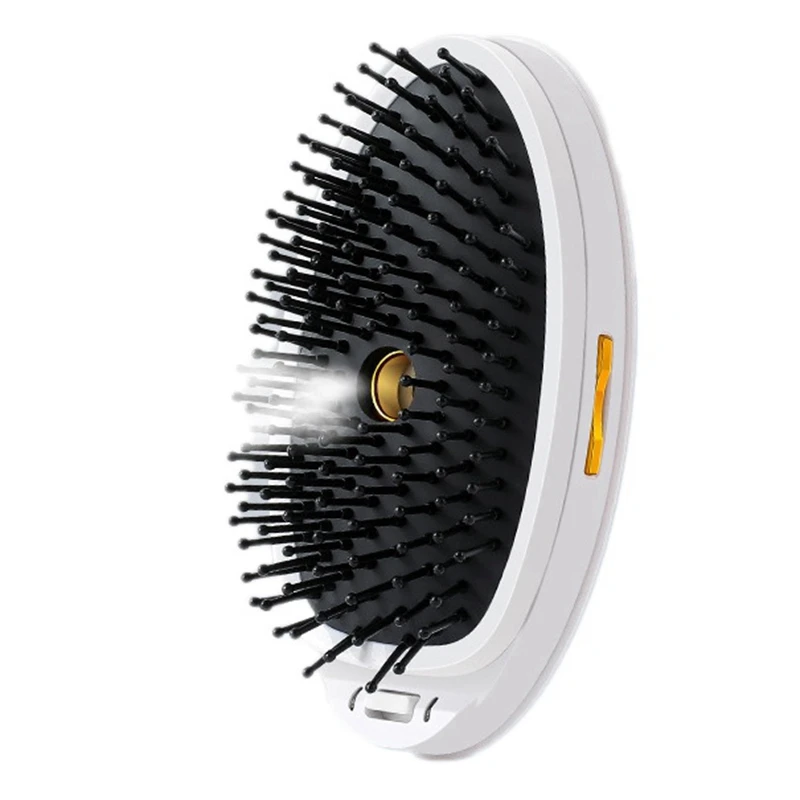 

Portable Household Electric Hair Ionic Brush USB Charging Steam Spray Comb Negative Ion Comb Scalp Massage Comb
