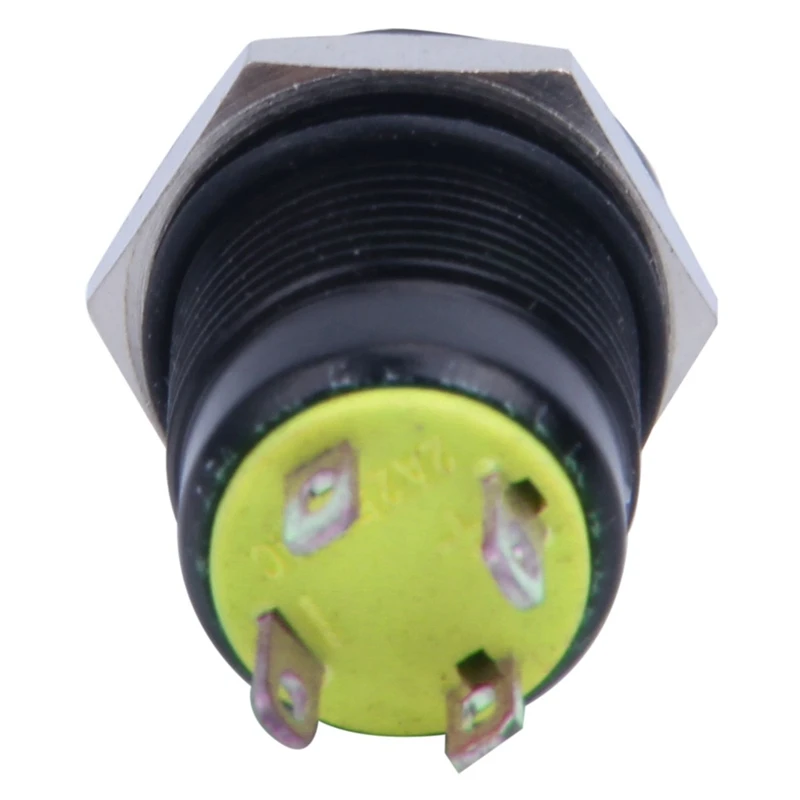 3X 12V 2A 9 5 Mm светодиодный металлическая крышка Мгновенный кнопочный переключатель