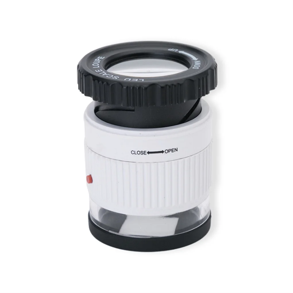 

30X Magnifier LED Light Close Work Magnifying Glass Pocket-Size Loupe