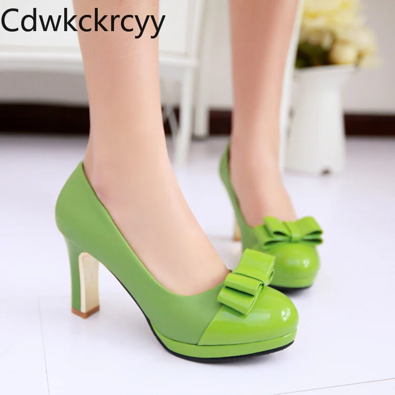 

Женские туфли на высоком каблуке 7 см, туфли с круглым носком, милые туфли на толстом каблуке, с неглубоким открытым носком, пикантные цвета