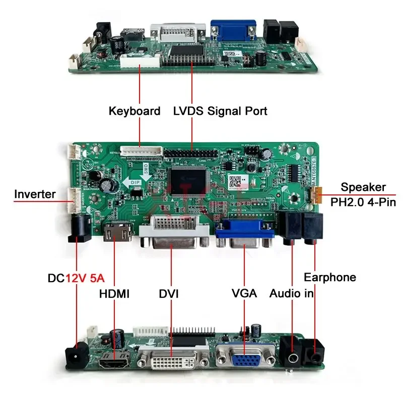 Фото Для LM220WE5 LTM220MT12 M220Z3 M.NT68676 плата контроллера матрицы монитора HDMI-совместимая 22 
