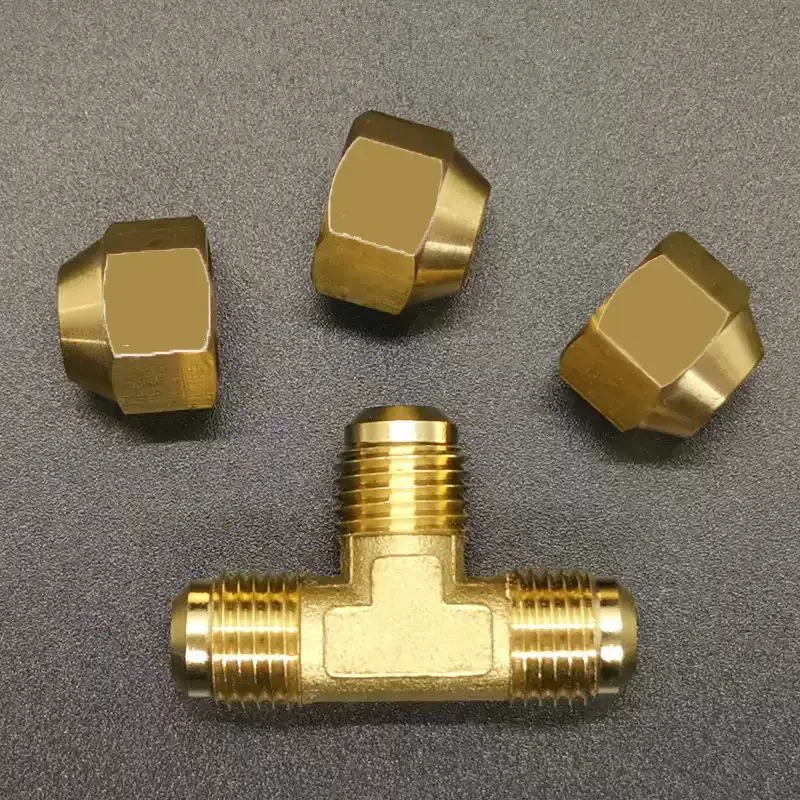 Медный развальцовочный соединитель 4 мм 6 8 10 12 14 16 латунный фитинг медный
