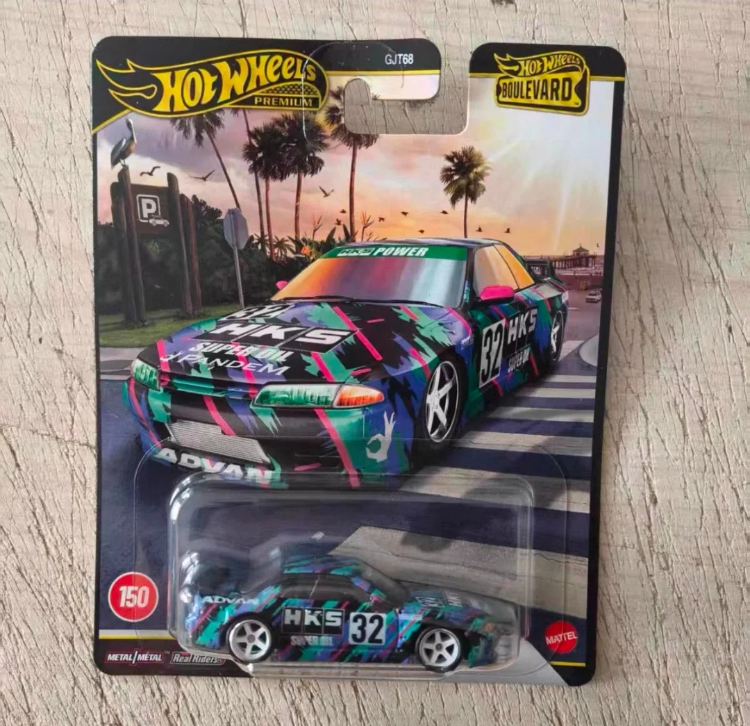 Фото Новая коллекционная модель автомобиля Hot Wheels 1:64 GJT686 Garden Boulevard из сплава, Nissan GTR R32, Toyota Custom, игрушка-подарок для мальчика №3