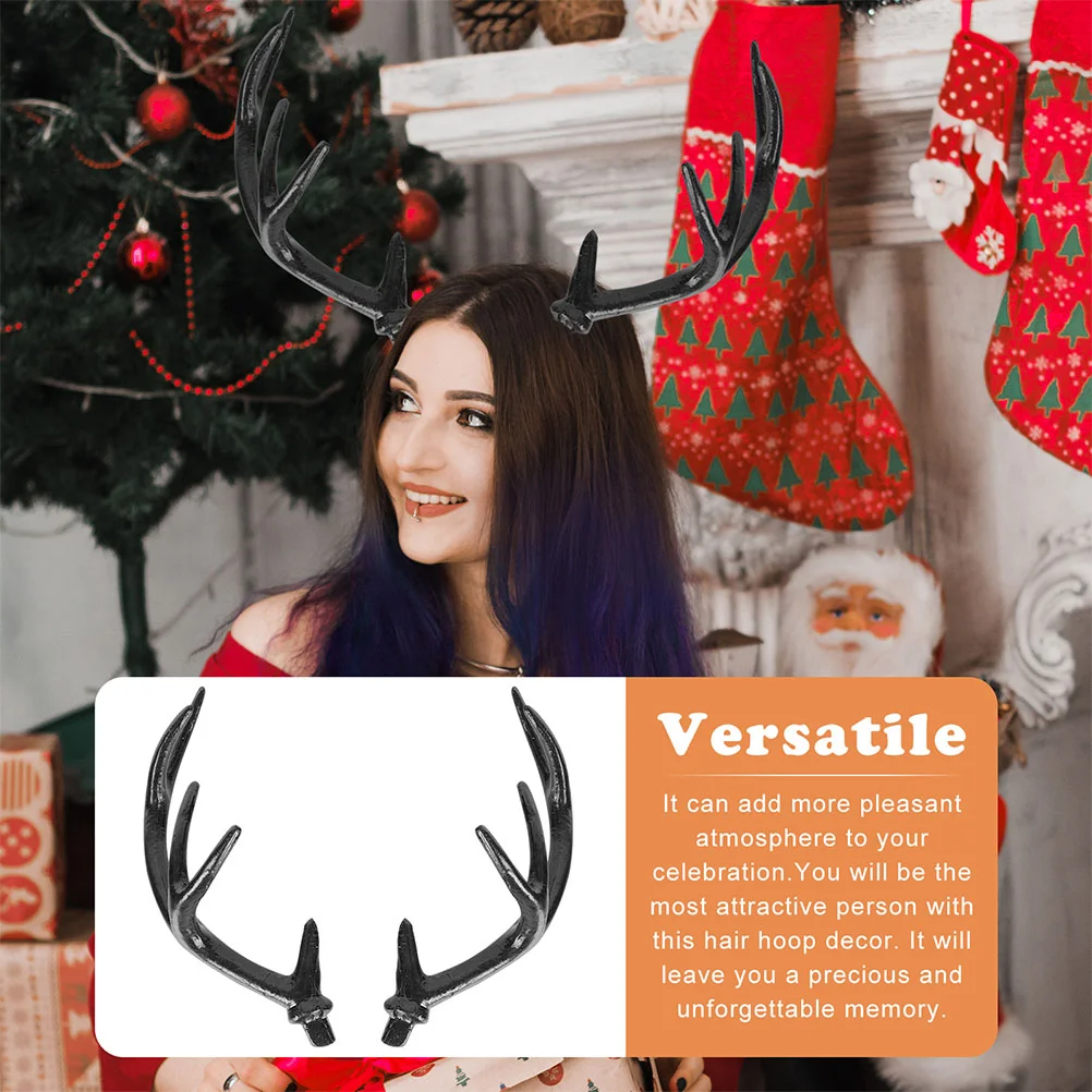 Головной убор с рогами искусственные рога декор оленя для косплея пластиковые