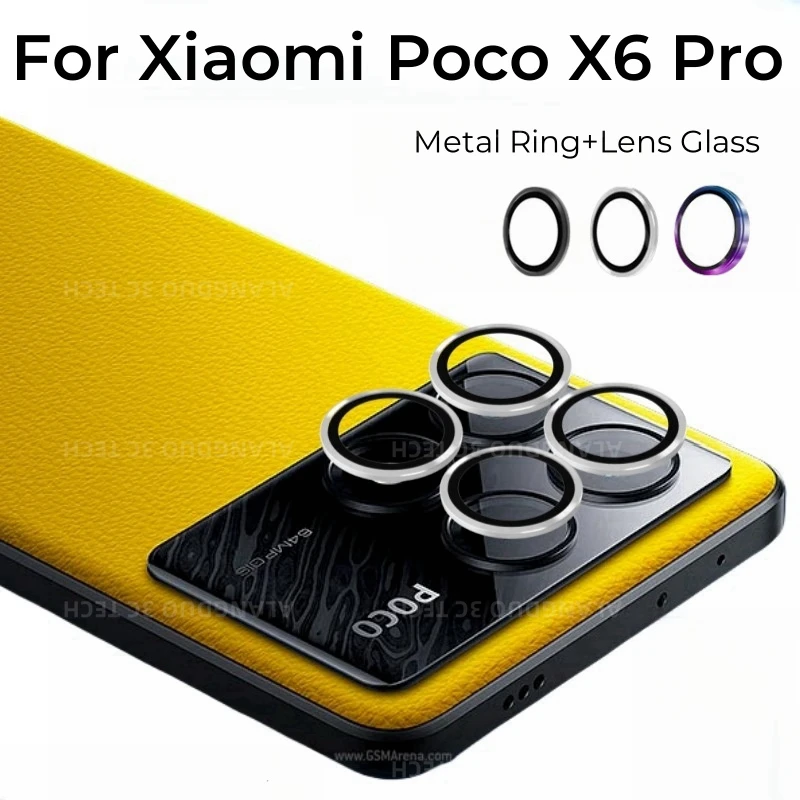Защитная Крышка Объектива Камеры Xiaomi Poco X6 Pro Металлическое Кольцо Задняя Из