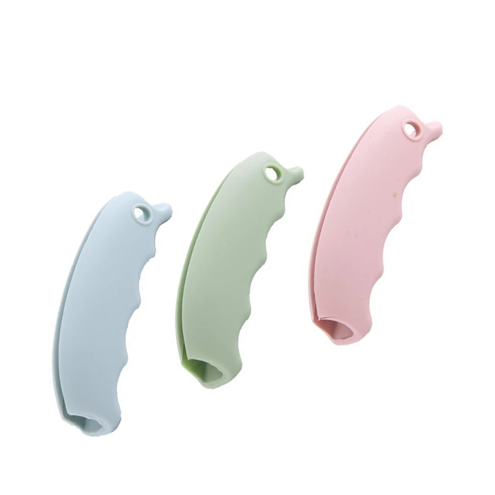 

2pcs Silicone Grocery Bag Holder Clips For Shopping Bag to Protect Hands Trip Handle Carrier Lock Home Tools