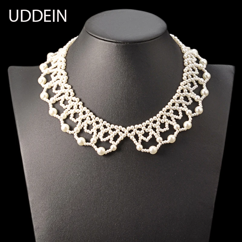 Модное ожерелье и кулон с искусственным жемчугом ювелирные изделия в