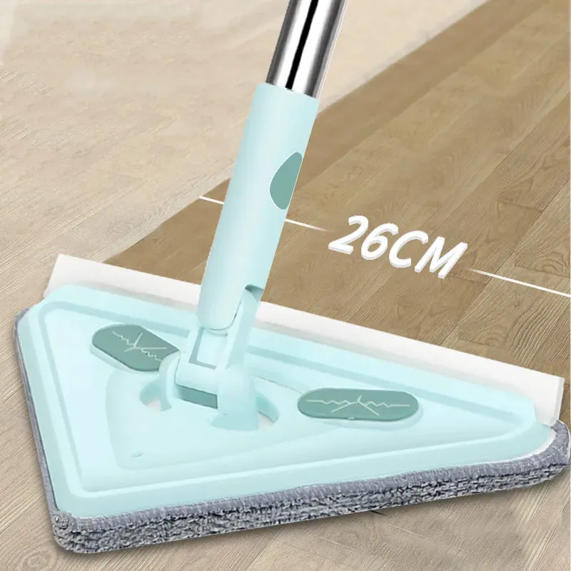 

Multifunctional triangle Mop for Wash Floor 360 Cleaning Easy Rotating Mop Window Car Cleaning Spin Mop with Microfiber Mop Pad