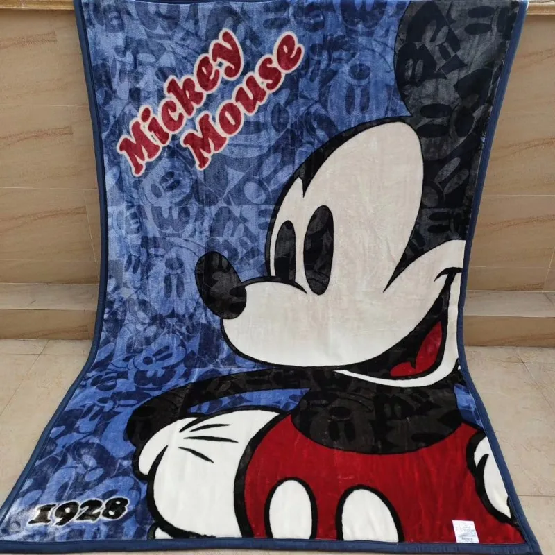 

2023 утолщенные зимние одеяла для мальчиков Disney синий Маус детский плед 140x200 см Покрывало для кровати плоский подарок для малыша