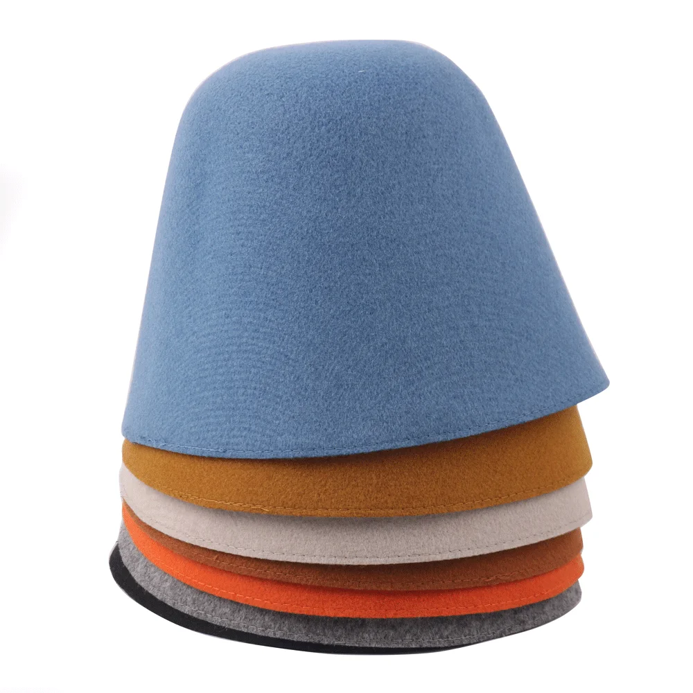 

Autumn Winter Japanese Wool Felt Fisherman Hat Female Simple Retro Dome Hat To Keep Warm British Fisherman Hat Basin Hat Gorras