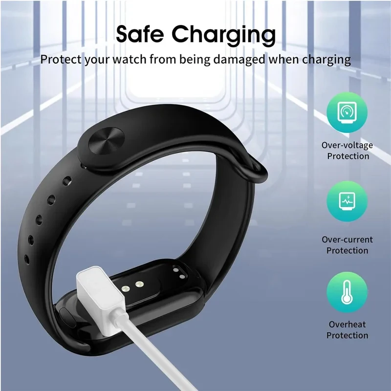 Фото Зарядные устройства (1-2 шт.) для Mi Band 10, Redmi Band 2/3, Watch 4/5 Lite & Active, а также USB-кабель для зарядки для Xiaomi Smart Band 9/8 Pro №3