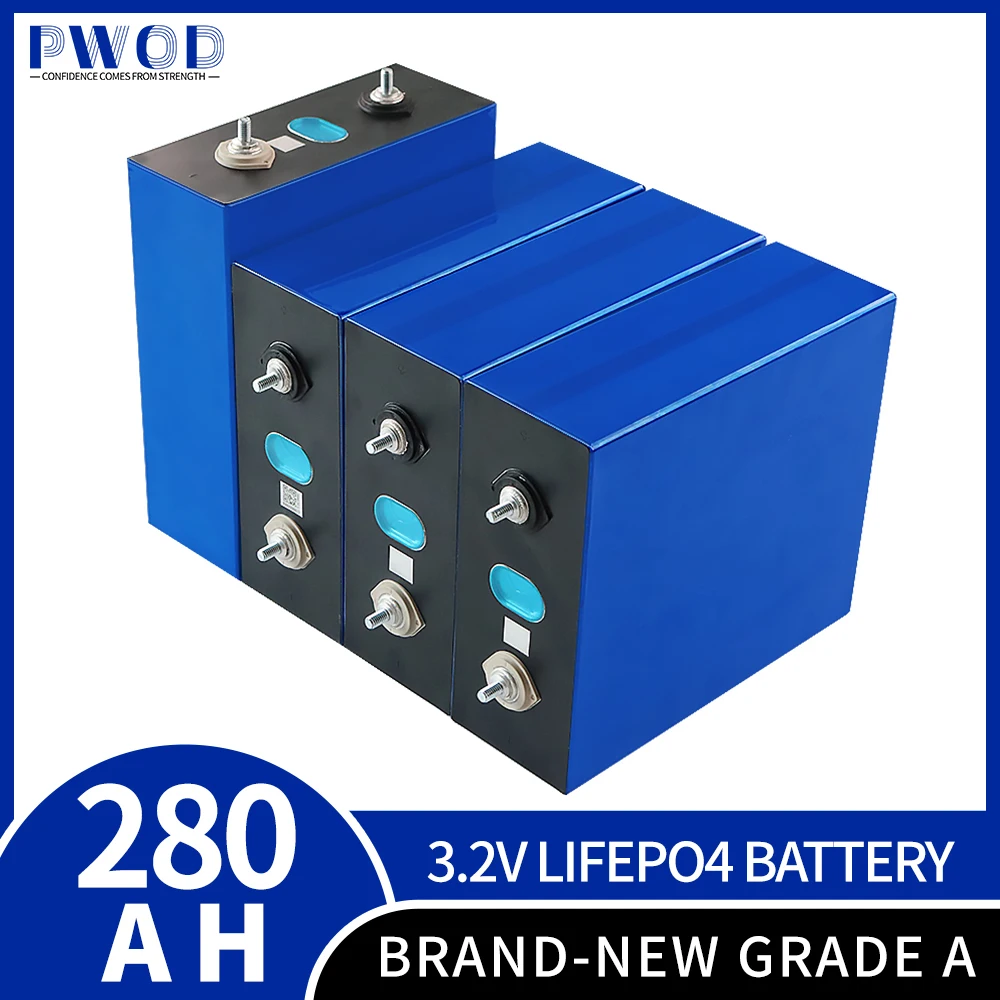 

280Ah Lifepo4 Battery 12V RechargablePack Lithium Iron Phosphate Prismatic New Solar lifepo4 24V 48V Electric RV Golf Forklift