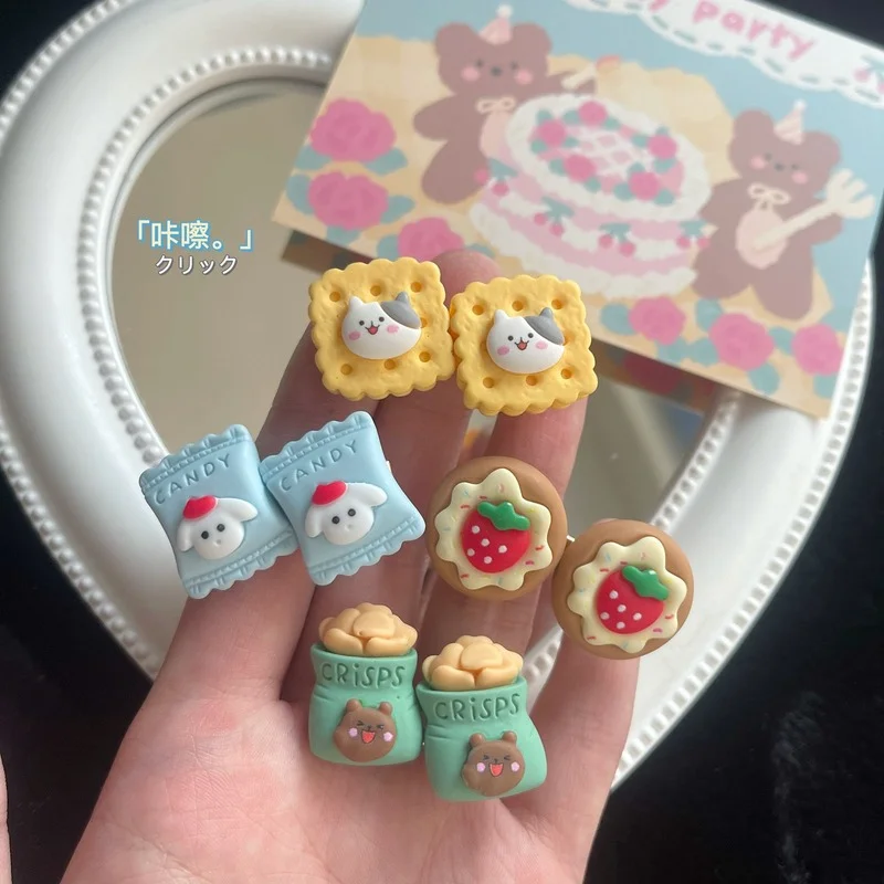 

Симпатичная модель бисквита, искусственная кукла, аксессуары для украшения волос, интересная детская игрушка, 2 шт.