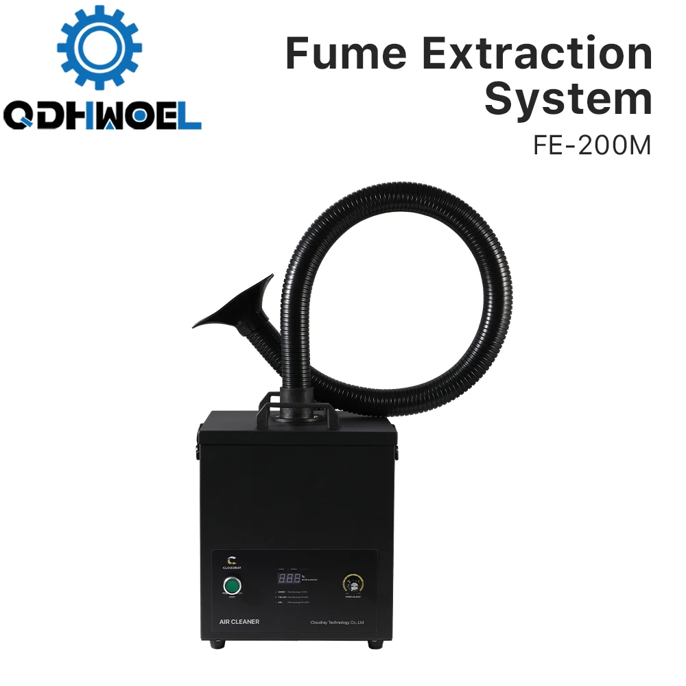 

Fume Extraction System FE-200M 200m³/h Smoke Purifier 99.9% Efficiency Laser Smoke Absorber for Laser Engraving Machine