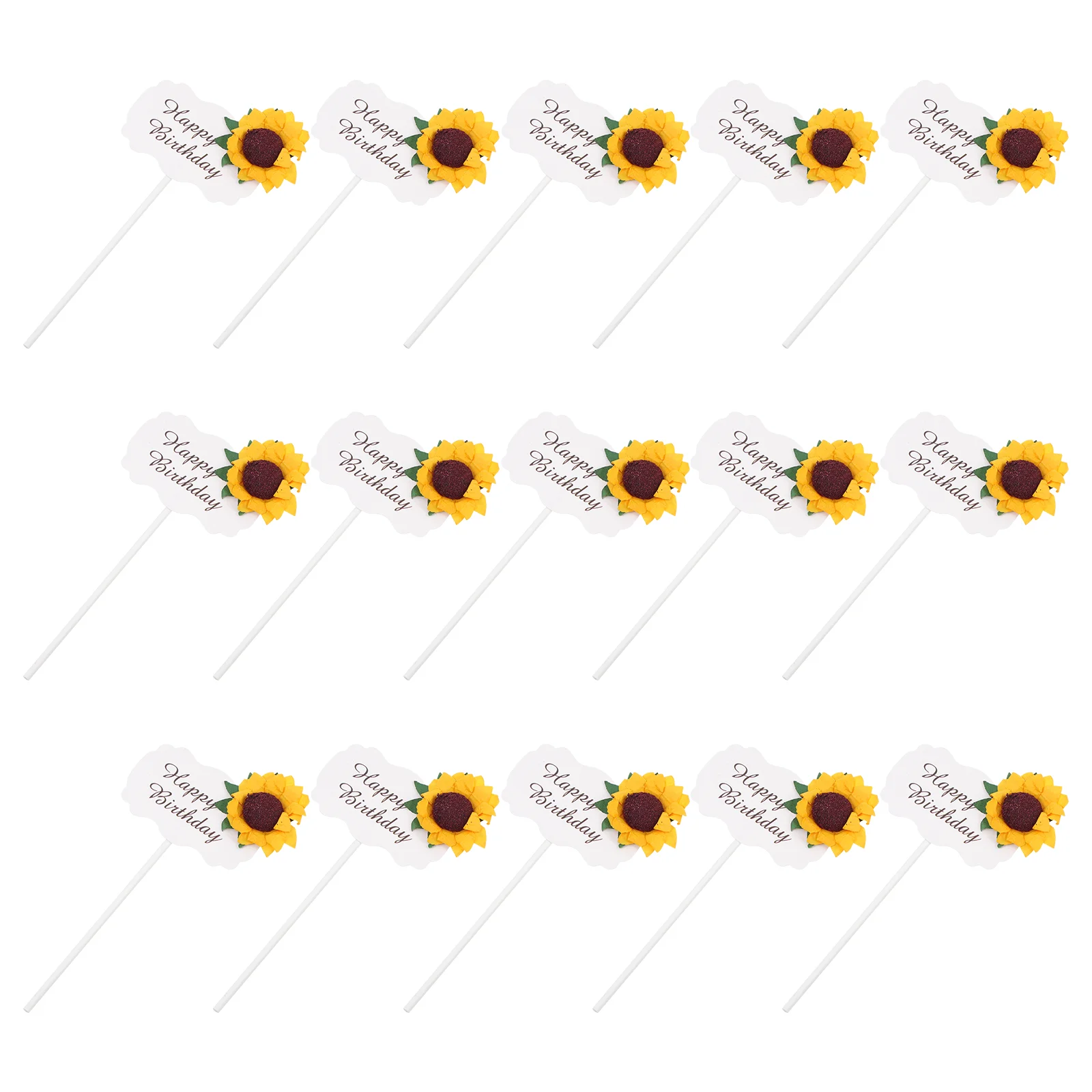 

15Pcs Durable Adorable Cake Adornments Festive for Birthday Cake DIY