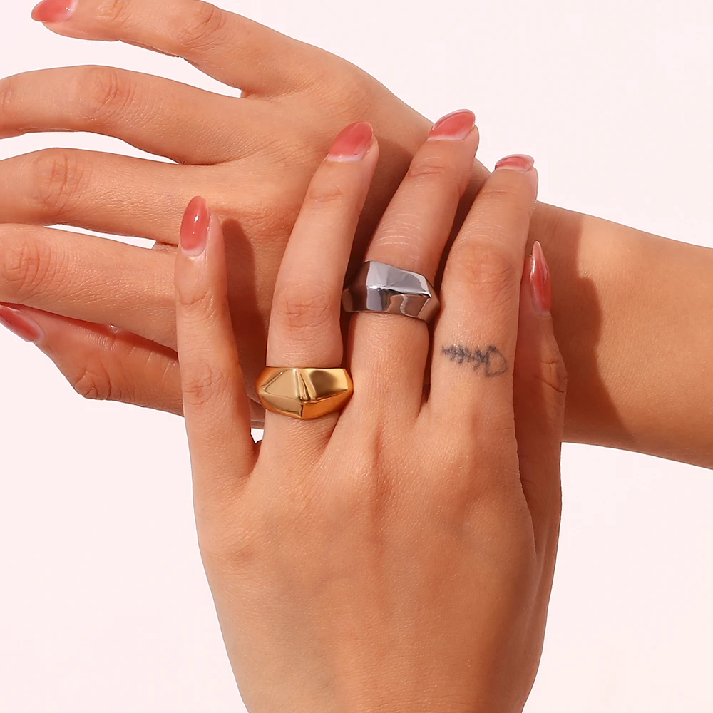 Женское многосекционное кольцо из нержавеющей стали MamacitaSlay минималистское