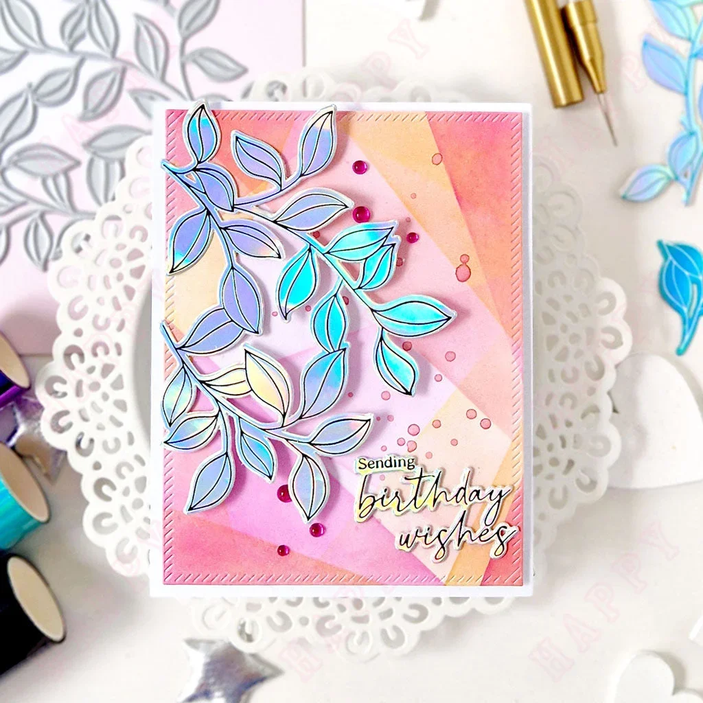 Металлические Вырубные штампы Joy Day силиконовые трафарет горячая фольга для