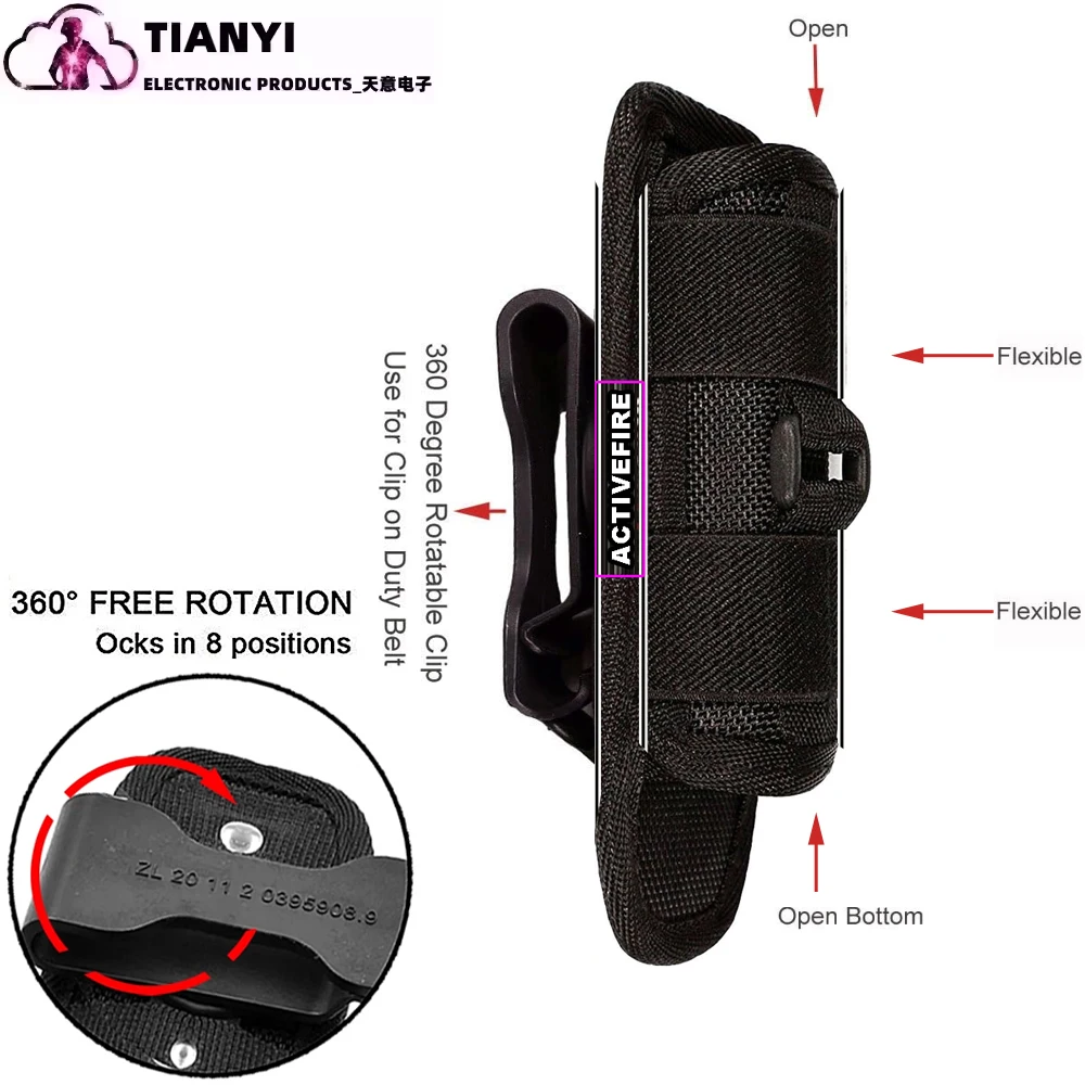 Набор тактических фонариков с вращением на 360 градусов чехол для фонарика