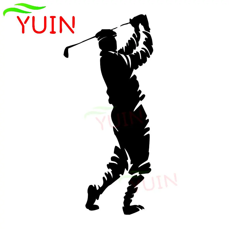 

YUIN Персонализированная наклейка на автомобиль Golfing привлекательный парень, наклейки, модное украшение для окна, ПВХ Солнцезащитная наклейк...
