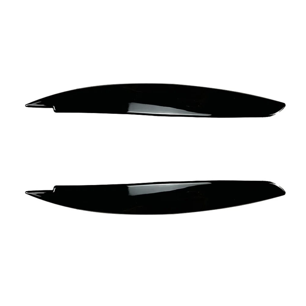 

Eyebrows Eye Lid Covers 2PCS ABS Black Easy To Install Headlight Eye Lid Covers Kit Set Stickers Practical Useful